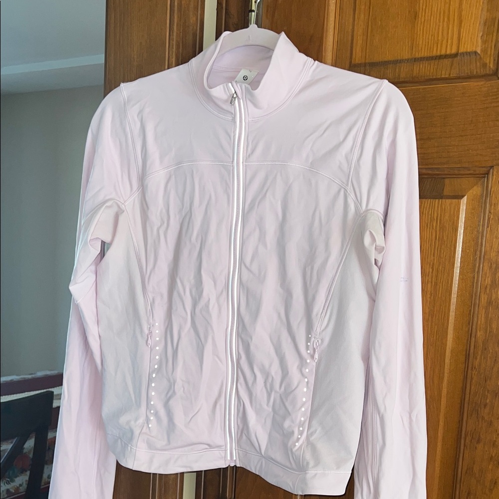 Lululemon Running Light Pink Jacket in Pink Organza